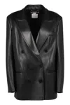 Stella Mccartney Alter Mat Double-breasted Blazer In Black