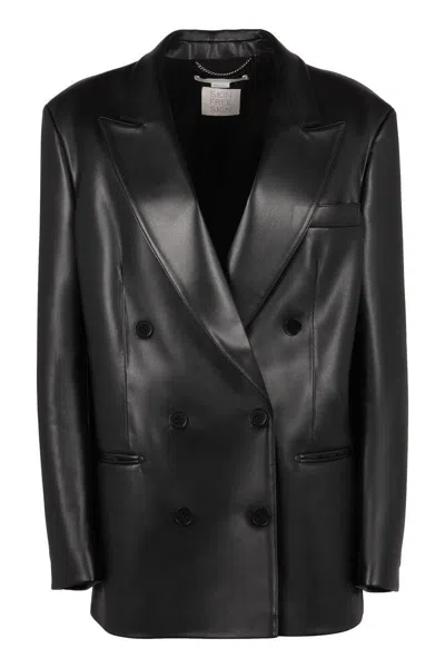 STELLA MCCARTNEY STELLA MCCARTNEY FAUX LEATHER BLAZER