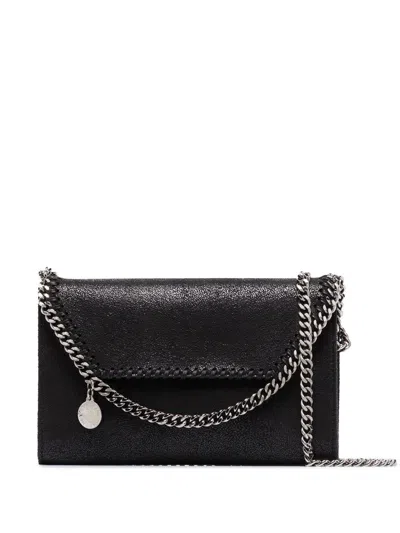 Stella Mccartney Faux Leather Crossbody Bag In Black