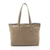 Stella Mccartney Faux Leather Falabella E/w Shopping Tote In Beige