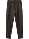 Stella Mccartney Stella Mc Cartney Faux Leather Joggers In Brown