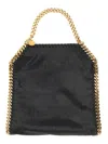 Stella Mccartney Falabella Mini Black Handbag With Handle And Chain Shoulder Strap In Eco Leather Woman In Black