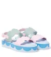 Stella Mccartney Faux Leather Sandals In Multicoloured