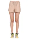 Stella Mccartney Drawstring Viscose Shorts In Pink