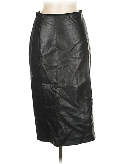 Pre-owned Stella Mccartney Faux Leather Skirt In Black