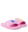 Stella Mccartney Faux Leather Slides In Pink