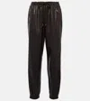 Stella Mccartney Drawstring Alter Mat Joggers In Braun