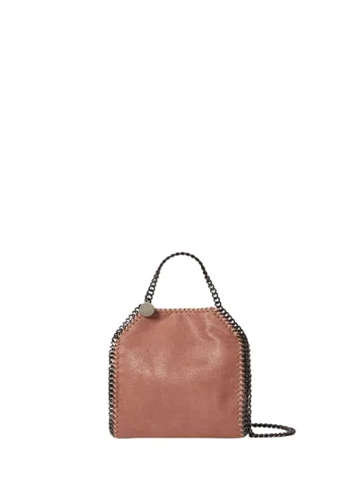 Stella Mccartney Faux Leather Tiny Falabella Crossbody Bag In Brown