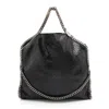 Stella Mccartney Faux Python Falabella Small Tote In Black