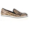 STELLA MCCARTNEY FAUX PYTHON PLATFORM SLIP ON SNEAKERS IN ANIMAL PRINT LEATHER