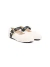 Stella Mccartney Faux-shearling Ballet Flats In White