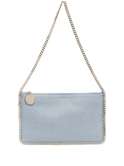 Stella Mccartney Faux-suede Shoulder Bag In Blue