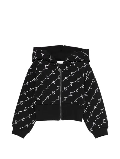 Stella Mccartney Hooded Logo Sweatshirt In Black