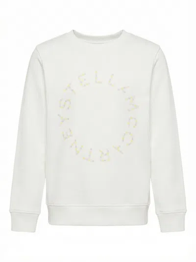 Stella Mccartney Logo Sweatshirt In White