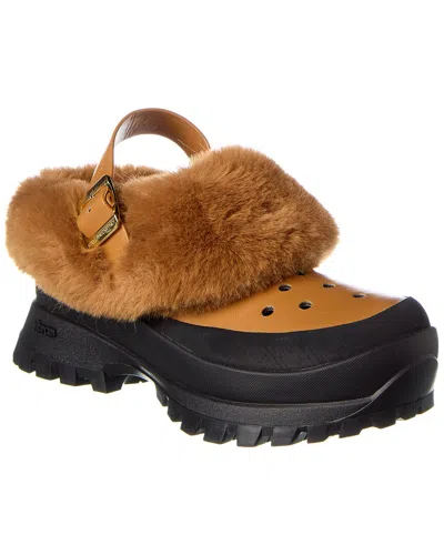 Stella Mccartney Trace Fff Clog In Brown