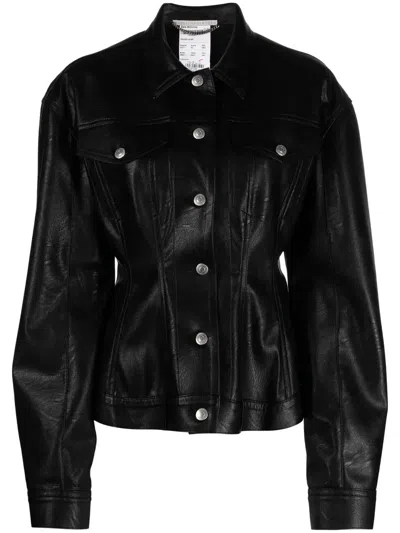 Stella Mccartney Fitted Button-up Jacket In Black