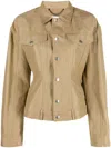 Stella Mccartney Fitted-waist Button-up Jacket In Neutrals