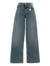 Stella Mccartney Five-pocket Wide Jeans In Blue