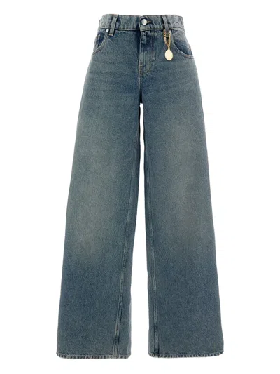 Stella Mccartney Five-pocket Wide Jeans In Blue