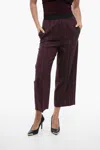 Stella Mccartney Flanel Pants With Lurex Detail In White