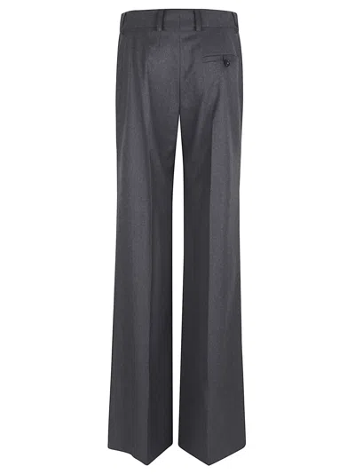 Stella Mccartney Flannel Flare Trouser In Gray