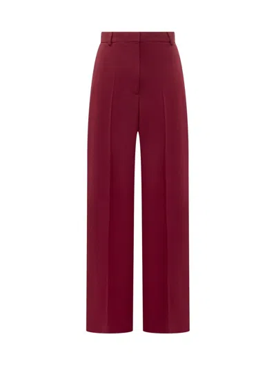 Stella Mccartney Flannel Loose Trouser In Red