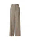 Stella Mccartney Pleated Wool Trousers In Light Moss