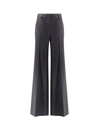 Stella Mccartney Flannel Trousers In Black
