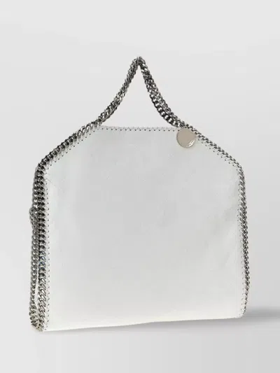 Stella Mccartney Flap Chain Strap Shoulder Bag In Mat Snow