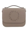 Stella Mccartney Perforated-logo Shoulder Bag In Gray