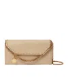 Stella Mccartney Falabella Wallet-on-chain Crossbody In Nude