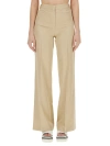 Stella Mccartney Flared Pants In Beige