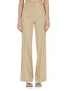 Stella Mccartney Flare Fit Pants In Beige