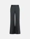 Stella Mccartney 'flare' Grey Wool Pants Cenere