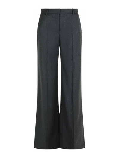 STELLA MCCARTNEY FLARE GREY WOOL PANTS CENERE