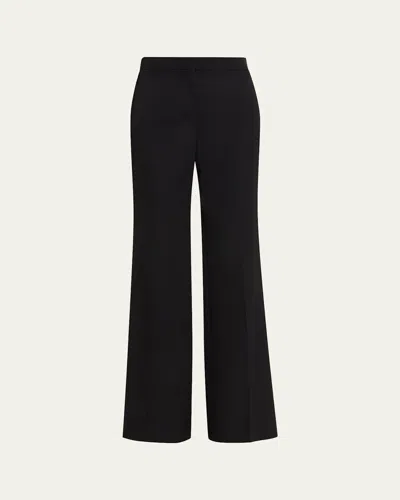 Stella Mccartney Flare-leg Wool Pants In Black