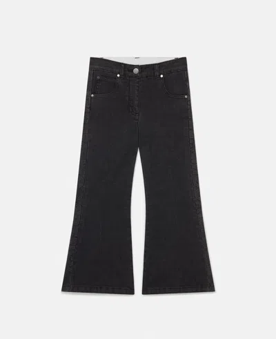 Stella Mccartney Flared Denim Jeans In Black