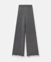Stella Mccartney Flared High-rise Trousers In Burgundy Red