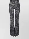 Stella Mccartney Flared High-waisted Leggings Leopard Print