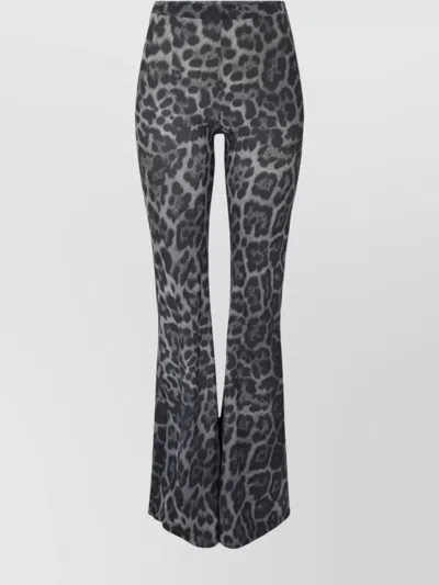 Stella Mccartney Flared High-waisted Leggings Leopard Print