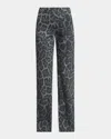 Stella Mccartney Flared Leopard Print Pants