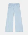 Stella Mccartney Flared Light Wash Denim Jeans In Blue