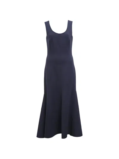 Pre-owned Stella Mccartney Flared Midi Dress In Blue