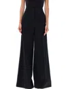 Stella Mccartney Pressed-crease Flared Trousers In Black
