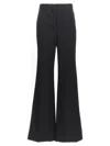 Stella Mccartney Flannel Flared Trousers In Black