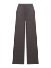 Stella Mccartney Flannel Flared Trousers In Brown