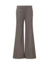 Stella Mccartney Tailored Flared Pants In Wool In Grey