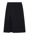 Stella Mccartney Kick-flare Midi Skirt In Black