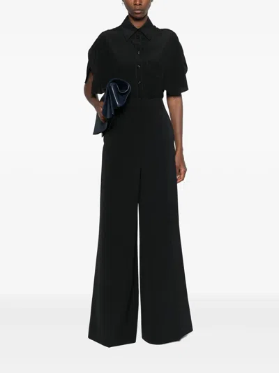 Stella Mccartney Flared Trousers In Black