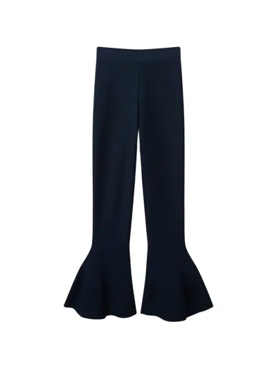 Stella Mccartney Flared Trousers In Blue